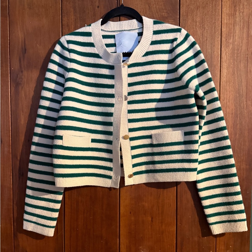 Anthropologie NVLT Striped Cardigan